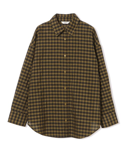 BEAMS HEART(ビームスハート)の「チェック オーバーサイズ シャツ(シャツ/ブラウス・レディース・イエロー/ベージュ/ブラック・FREE)」の18枚目の写真