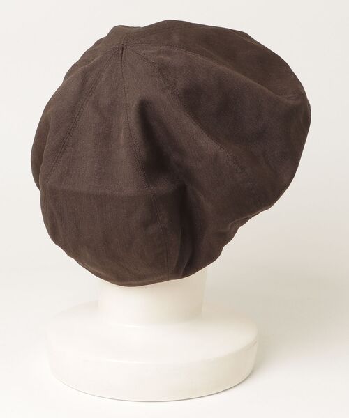 KIJIMA TAKAYUKI（キジマ　タカユキ）の「WOOL TWILL 8PANEL BERET（ハンチング/ベレー帽・レディース・ダークブラウン/サックスブルー/ブラック・61/59/57）」の8枚目の写真