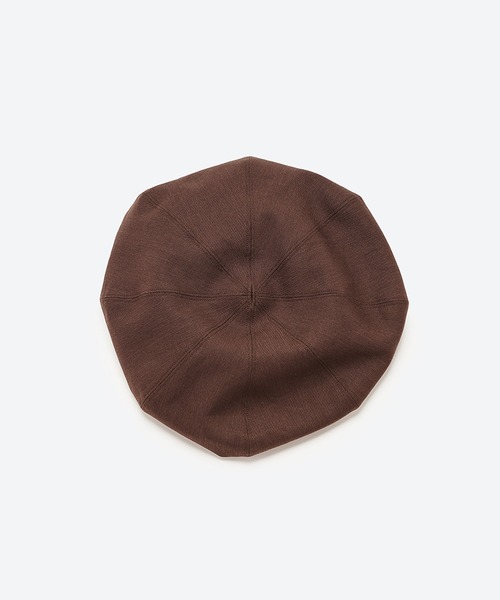 KIJIMA TAKAYUKI（キジマ　タカユキ）の「WOOL TWILL 8PANEL BERET（ハンチング/ベレー帽・レディース・ダークブラウン/サックスブルー/ブラック・61/59/57）」の3枚目の写真