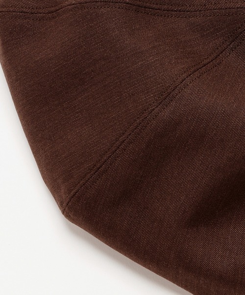 KIJIMA TAKAYUKI（キジマ　タカユキ）の「WOOL TWILL 8PANEL BERET（ハンチング/ベレー帽・レディース・ダークブラウン/サックスブルー/ブラック・61/59/57）」の6枚目の写真