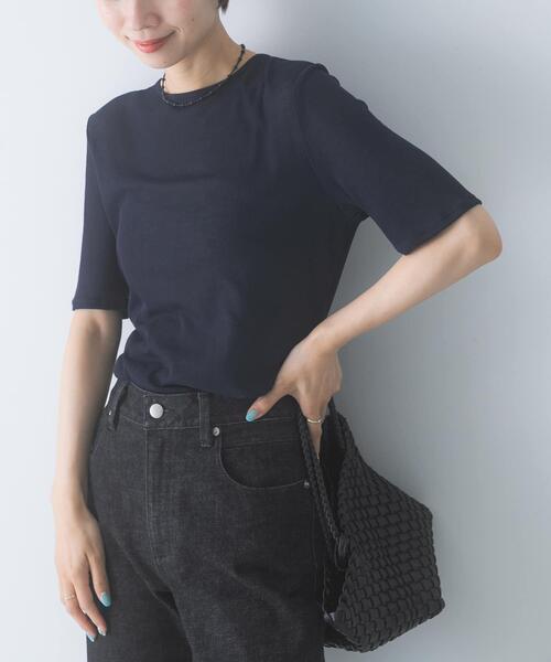 URBAN RESEARCH ROSSO WOMEN(アーバンリサーチ ロッソ)の「バックリボンカットソー(Tシャツ/カットソー・レディース・オフホワイト/ブラウン/ネイビー・FREE)」の3枚目の写真