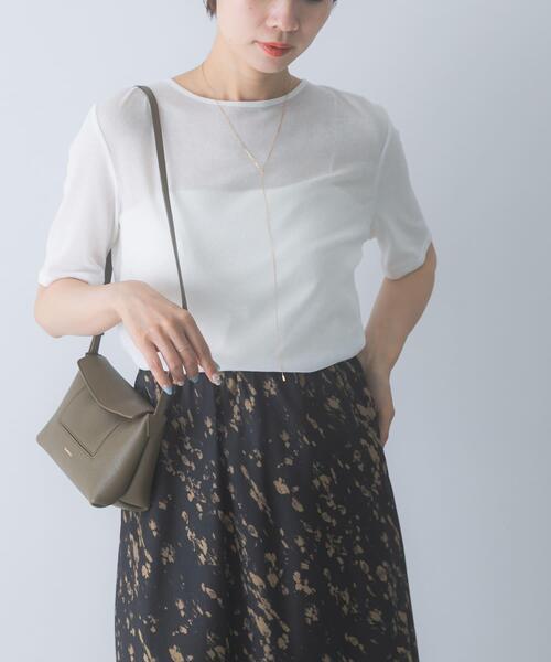 URBAN RESEARCH ROSSO WOMEN(アーバンリサーチ ロッソ)の「バックリボンカットソー(Tシャツ/カットソー・レディース・オフホワイト/ブラウン/ネイビー・FREE)」の12枚目の写真