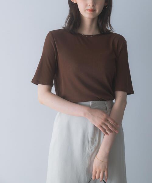 URBAN RESEARCH ROSSO WOMEN(アーバンリサーチ ロッソ)の「バックリボンカットソー(Tシャツ/カットソー・レディース・オフホワイト/ブラウン/ネイビー・FREE)」の19枚目の写真