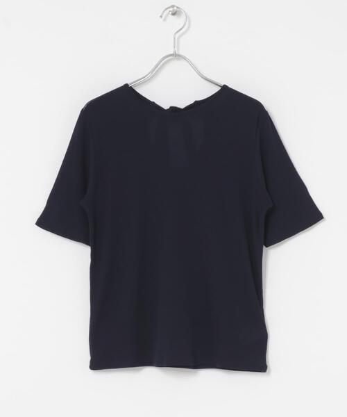 URBAN RESEARCH ROSSO WOMEN(アーバンリサーチ ロッソ)の「バックリボンカットソー(Tシャツ/カットソー・レディース・オフホワイト/ブラウン/ネイビー・FREE)」の7枚目の写真