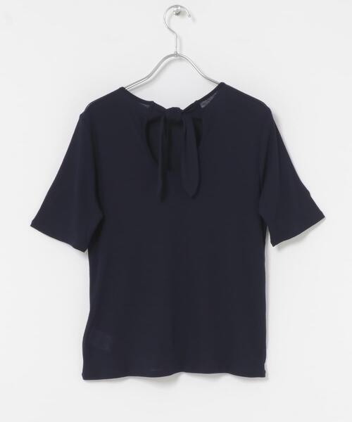 URBAN RESEARCH ROSSO WOMEN(アーバンリサーチ ロッソ)の「バックリボンカットソー(Tシャツ/カットソー・レディース・オフホワイト/ブラウン/ネイビー・FREE)」の8枚目の写真