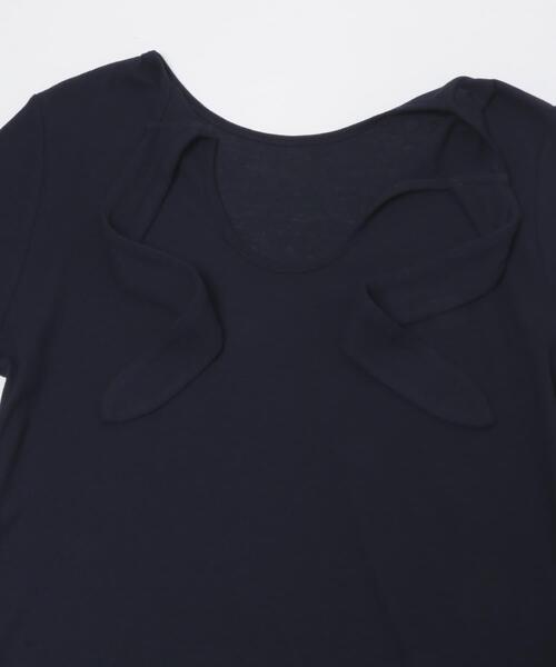 URBAN RESEARCH ROSSO WOMEN(アーバンリサーチ ロッソ)の「バックリボンカットソー(Tシャツ/カットソー・レディース・オフホワイト/ブラウン/ネイビー・FREE)」の9枚目の写真