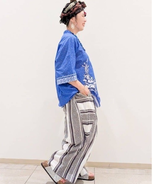 チャイハネ(チャイハネ)の「【チャイハネ】ストーティブMEN'Sパンツ(その他パンツ・メンズ・ネイビー/ホワイト/オレンジ・FREE)」の7枚目の写真