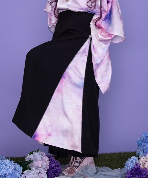REZEN(リゼン)の「紫陽花×蝶JQ袴パンツ(その他パンツ・メンズ・ブルーパープル/ライトグレー/ピンク・SMALL/MEDIUM/LARGE)」の3枚目の写真