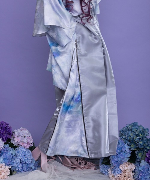 REZEN(リゼン)の「紫陽花×蝶JQ袴パンツ(その他パンツ・メンズ・ブルーパープル/ライトグレー/ピンク・SMALL/MEDIUM/LARGE)」の1枚目の写真