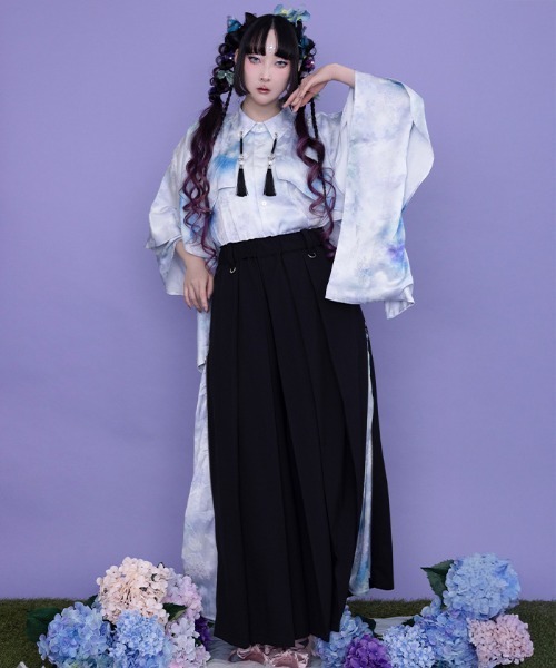 REZEN(リゼン)の「紫陽花×蝶JQ袴パンツ(その他パンツ・メンズ・ブルーパープル/ライトグレー/ピンク・SMALL/MEDIUM/LARGE)」の10枚目の写真