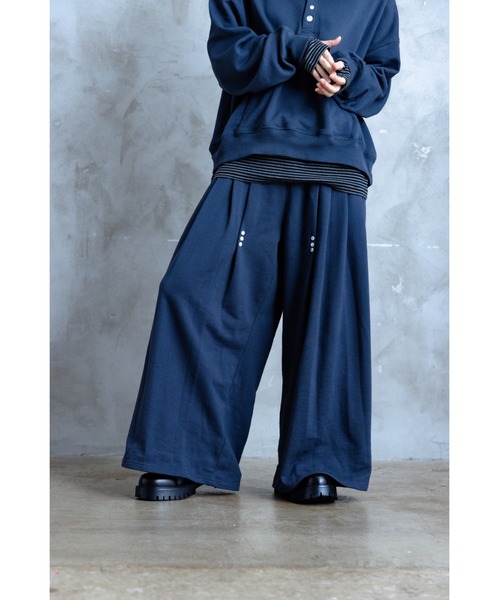 TAMYU(タミュー)の「TAMYU - Morse Button Sweat Pants / モールスボタンスウェットパンツ(スウェットパンツ・メンズ・ブルーグレー/ブラック・SMALL/FREE)」の18枚目の写真