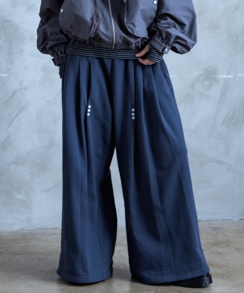 TAMYU(タミュー)の「TAMYU - Morse Button Sweat Pants / モールスボタンスウェットパンツ(スウェットパンツ・メンズ・ブルーグレー/ブラック・SMALL/FREE)」の19枚目の写真