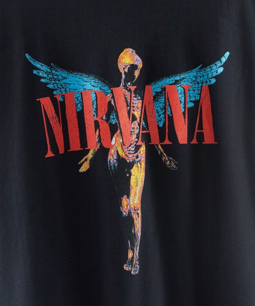 NIRVANA(ニルヴァーナ)の「NIRVANA/ニルヴァーナ UNISEX T-SHIRT: ANGELIC クルーネック 半袖Tシャツ バンドT ストリート ロック メンズ レディース 2026年 夏 夏服(Tシャツ/カットソー・メンズ・ブラック/ブラック系2・S/M/L/XL)」の10枚目の写真