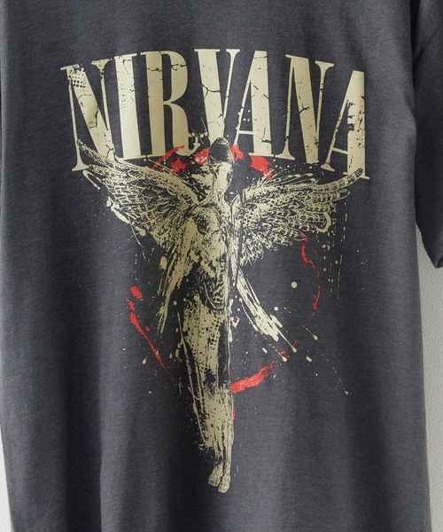 NIRVANA(ニルヴァーナ)の「NIRVANA/ニルヴァーナ UNISEX T-SHIRT: ANGELIC クルーネック 半袖Tシャツ バンドT ストリート ロック メンズ レディース 2026年 夏 夏服(Tシャツ/カットソー・メンズ・ブラック/ブラック系2・S/M/L/XL)」の9枚目の写真