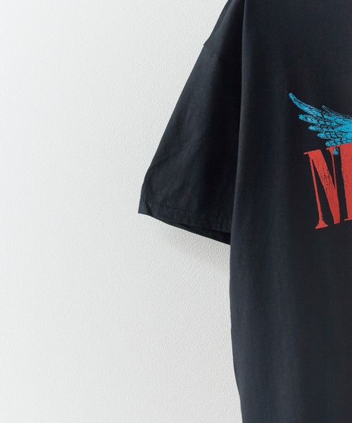NIRVANA(ニルヴァーナ)の「NIRVANA/ニルヴァーナ UNISEX T-SHIRT: ANGELIC クルーネック 半袖Tシャツ バンドT ストリート ロック メンズ レディース 2026年 夏 夏服(Tシャツ/カットソー・メンズ・ブラック/ブラック系2・S/M/L/XL)」の8枚目の写真