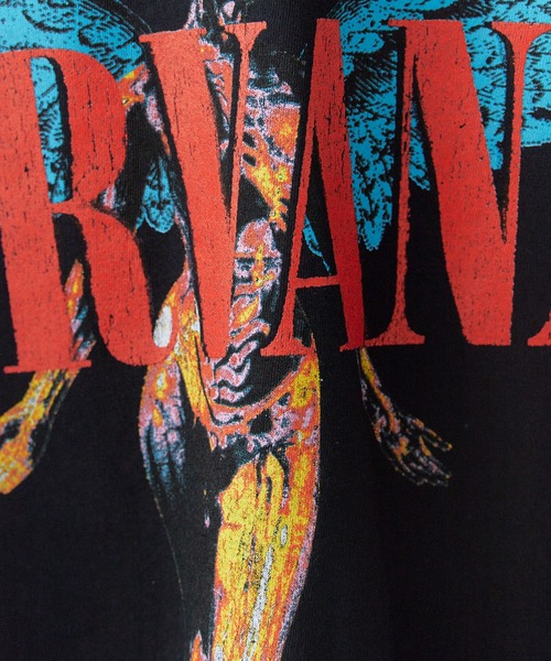 NIRVANA(ニルヴァーナ)の「NIRVANA/ニルヴァーナ UNISEX T-SHIRT: ANGELIC クルーネック 半袖Tシャツ バンドT ストリート ロック メンズ レディース 2026年 夏 夏服(Tシャツ/カットソー・メンズ・ブラック/ブラック系2・S/M/L/XL)」の5枚目の写真