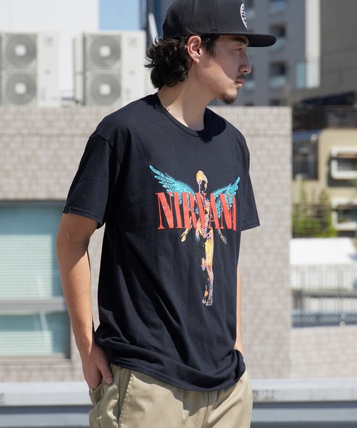 NIRVANA(ニルヴァーナ)の「NIRVANA/ニルヴァーナ UNISEX T-SHIRT: ANGELIC クルーネック 半袖Tシャツ バンドT ストリート ロック メンズ レディース 2026年 夏 夏服(Tシャツ/カットソー・メンズ・ブラック/ブラック系2・S/M/L/XL)」の16枚目の写真