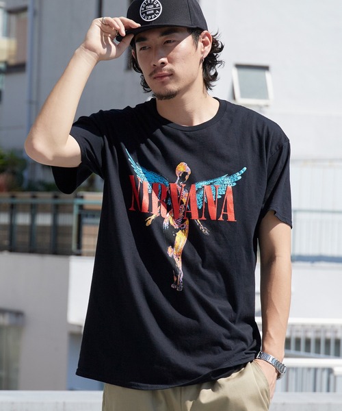 NIRVANA(ニルヴァーナ)の「NIRVANA/ニルヴァーナ UNISEX T-SHIRT: ANGELIC クルーネック 半袖Tシャツ バンドT ストリート ロック メンズ レディース 2026年 夏 夏服(Tシャツ/カットソー・メンズ・ブラック/ブラック系2・S/M/L/XL)」の18枚目の写真