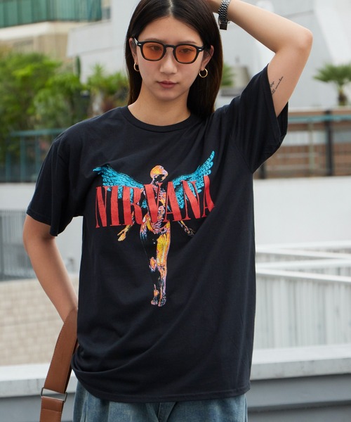 NIRVANA(ニルヴァーナ)の「NIRVANA/ニルヴァーナ UNISEX T-SHIRT: ANGELIC クルーネック 半袖Tシャツ バンドT ストリート ロック メンズ レディース 2026年 夏 夏服(Tシャツ/カットソー・メンズ・ブラック/ブラック系2・S/M/L/XL)」の20枚目の写真