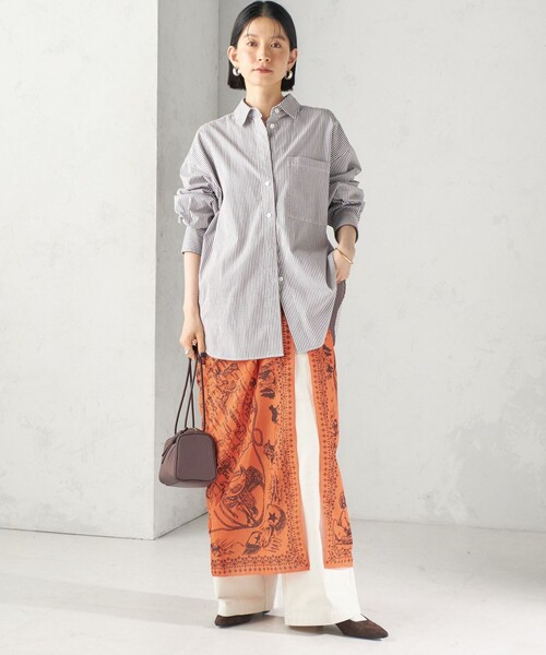 SHIPS（シップス）の「【一部SHIPS別注】BINDU: スカーフ 100×100（バンダナ/スカーフ・レディース・オレンジ系/ピンク系/ネイビー/オレンジ・ONE SIZE）」の14枚目の写真