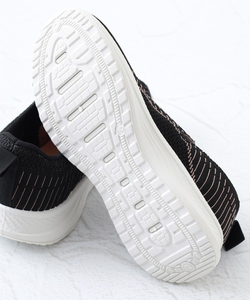 PERSON'S（パーソンズ）の「PERSON'S イージーフィット　スリッポンスニーカー（スリッポン・レディース・ブラック×ピンク/ベージュ・24.5cm/24.0cm/23.5cm/23.0cm/22.5cm）」の9枚目の写真