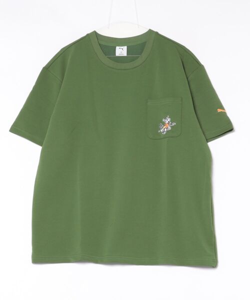 PUMA（プーマ）の「《PUMA》ESS ELEVATED MX ベビーテリー ポケット 半袖 Tシャツ（Tシャツ/カットソー・メンズ・ブラック/グリーン系その他/ライトグレー/ホワイト・M/S/XXL/XL/L）」の4枚目の写真