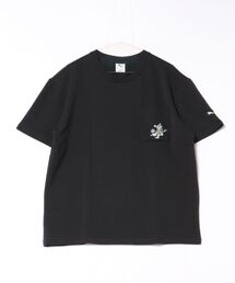 《PUMA》ESS ELEVATED MX ベビーテリー ポケット 半袖 Tシャツ