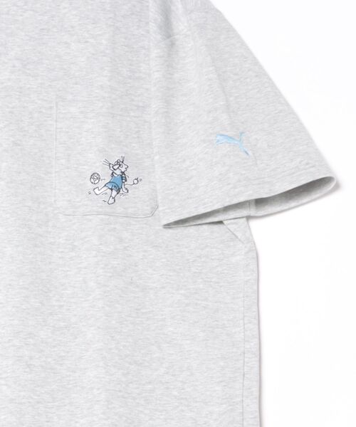 PUMA（プーマ）の「《PUMA》ESS ELEVATED MX ベビーテリー ポケット 半袖 Tシャツ（Tシャツ/カットソー・メンズ・ブラック/グリーン系その他/ライトグレー/ホワイト・M/S/XXL/XL/L）」の6枚目の写真
