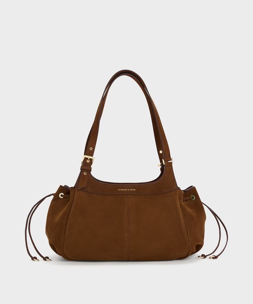 CHARLES & KEITH(チャールズ & キース)の「Lillith リリス ドローストリング トートバッグ(トートバッグ・レディース・ダークブラウン系5・M)」の6枚目の写真