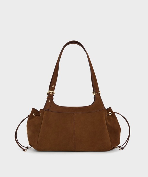 CHARLES & KEITH(チャールズ & キース)の「Lillith リリス ドローストリング トートバッグ(トートバッグ・レディース・ダークブラウン系5・M)」の8枚目の写真