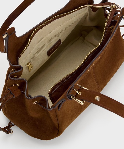 CHARLES & KEITH(チャールズ & キース)の「Lillith リリス ドローストリング トートバッグ(トートバッグ・レディース・ダークブラウン系5・M)」の10枚目の写真