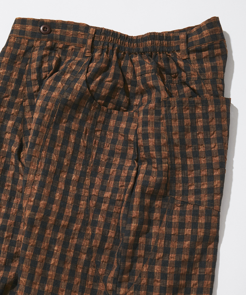 JOURNAL STANDARD(ジャーナルスタンダード)の「チェック ワーク クォーター パンツ(その他パンツ・メンズ・ネイビー/ピンク/ブラウン系その他・MEDIUM/LARGE)」の5枚目の写真