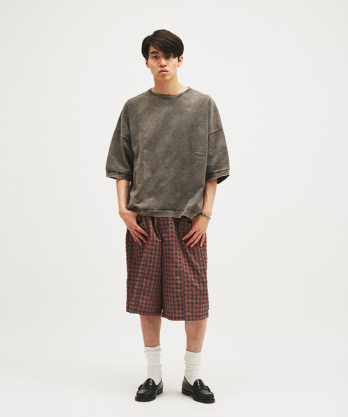 JOURNAL STANDARD(ジャーナルスタンダード)の「チェック ワーク クォーター パンツ(その他パンツ・メンズ・ネイビー/ピンク/ブラウン系その他・MEDIUM/LARGE)」の7枚目の写真