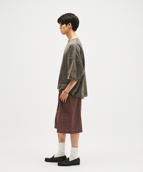 JOURNAL STANDARD(ジャーナルスタンダード)の「チェック ワーク クォーター パンツ(その他パンツ・メンズ・ネイビー/ピンク/ブラウン系その他・MEDIUM/LARGE)」の8枚目の写真