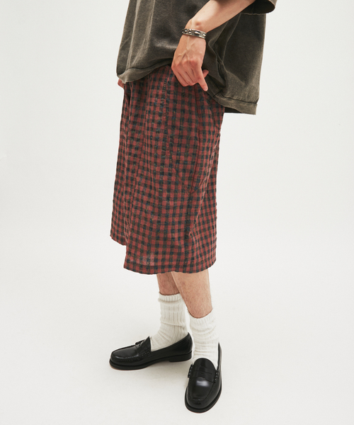 JOURNAL STANDARD(ジャーナルスタンダード)の「チェック ワーク クォーター パンツ(その他パンツ・メンズ・ネイビー/ピンク/ブラウン系その他・MEDIUM/LARGE)」の13枚目の写真