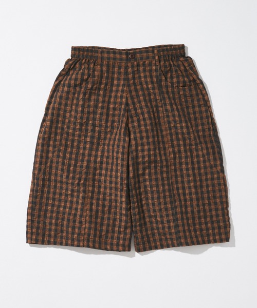 JOURNAL STANDARD(ジャーナルスタンダード)の「チェック ワーク クォーター パンツ(その他パンツ・メンズ・ネイビー/ピンク/ブラウン系その他・MEDIUM/LARGE)」の1枚目の写真
