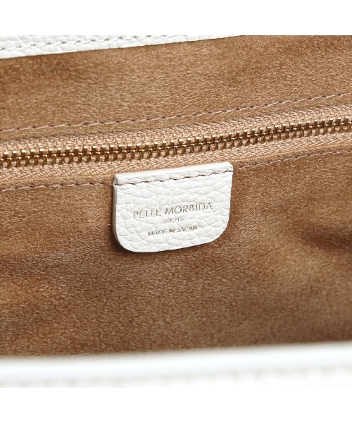 PELLE MORBIDA(ペッレモルビダ)の「Vela(ヴェーラ) VE107-トートバッグ(トートバッグ・レディース・アイボリー/ライトブルー/ブラック/グレイッシュベージュ・FREE)」の12枚目の写真
