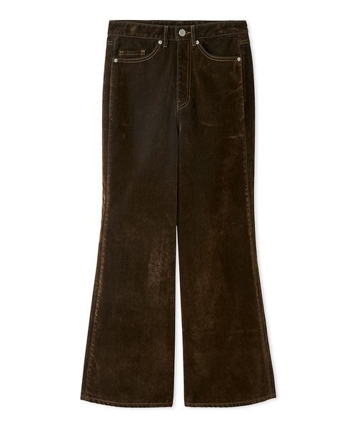FRAY I.D(フレイアイディー)の「セミフレアローウエストデニムパンツ(デニムパンツ・レディース・ブルー/ブラウン/インディゴブルー・1/0)」の2枚目の写真