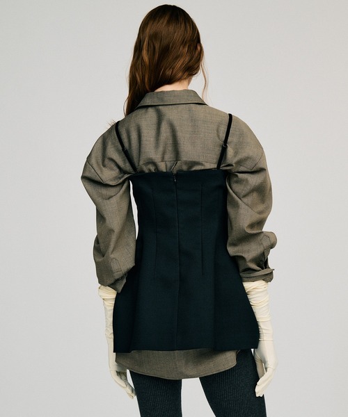 PRANK PROJECT(プランクプロジェクト)の「【2026Autumn Pre-Order】アワーグラスビスチェ / Hourglass Bustier(その他トップス・レディース・アイボリー/ブラック・FREE)」の13枚目の写真