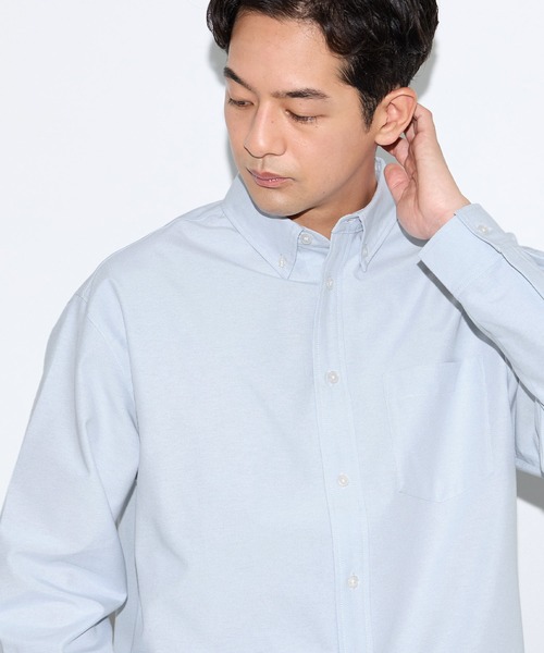coca(coca)(コカ)の「オックスボタンダウンシャツ(シャツ/ブラウス・メンズ・B/ライトブルー/ブラック/A・L/M/XL)」の21枚目の写真