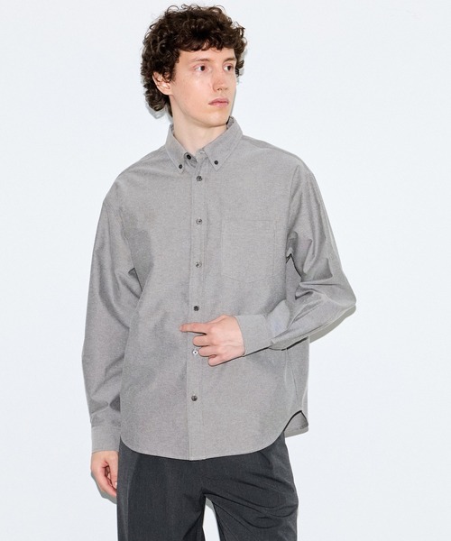 coca(coca)(コカ)の「オックスボタンダウンシャツ(シャツ/ブラウス・メンズ・B/ライトブルー/ブラック/A・L/M/XL)」の22枚目の写真