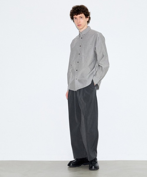 coca(coca)(コカ)の「オックスボタンダウンシャツ(シャツ/ブラウス・メンズ・B/ライトブルー/ブラック/A・L/M/XL)」の12枚目の写真