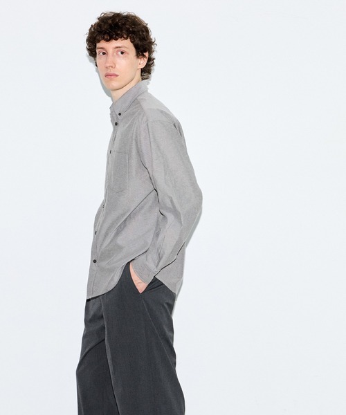 coca(coca)(コカ)の「オックスボタンダウンシャツ(シャツ/ブラウス・メンズ・B/ライトブルー/ブラック/A・L/M/XL)」の11枚目の写真