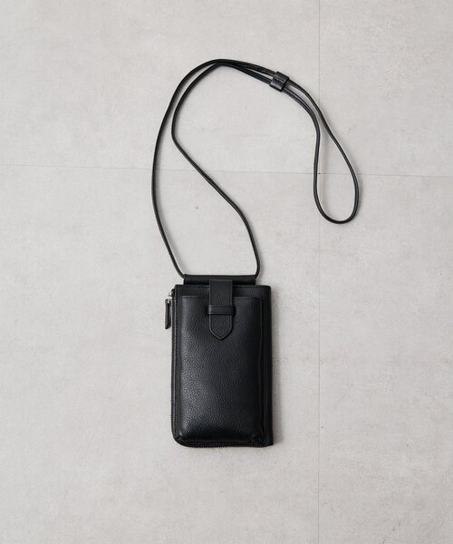 Whim Gazette(ウィムガゼット)の「【Hoaw.】スマホウォレットショルダー縦型(ショルダーバッグ・レディース・ブラック/ライトグレー/シルバー・FREE)」の8枚目の写真