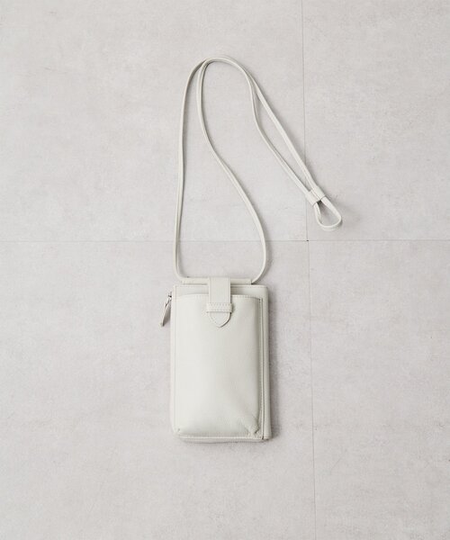 Whim Gazette(ウィムガゼット)の「【Hoaw.】スマホウォレットショルダー縦型(ショルダーバッグ・レディース・ブラック/ライトグレー/シルバー・FREE)」の10枚目の写真
