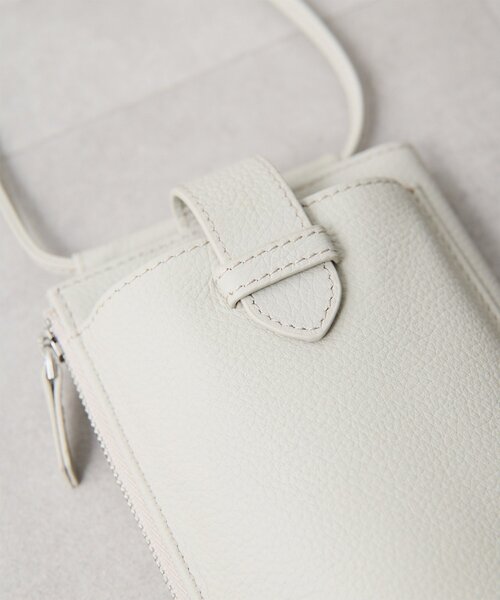 Whim Gazette(ウィムガゼット)の「【Hoaw.】スマホウォレットショルダー縦型(ショルダーバッグ・レディース・ブラック/ライトグレー/シルバー・FREE)」の11枚目の写真