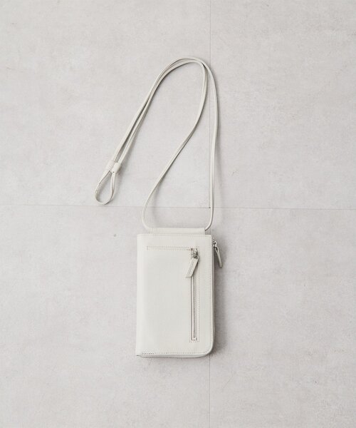 Whim Gazette(ウィムガゼット)の「【Hoaw.】スマホウォレットショルダー縦型(ショルダーバッグ・レディース・ブラック/ライトグレー/シルバー・FREE)」の13枚目の写真
