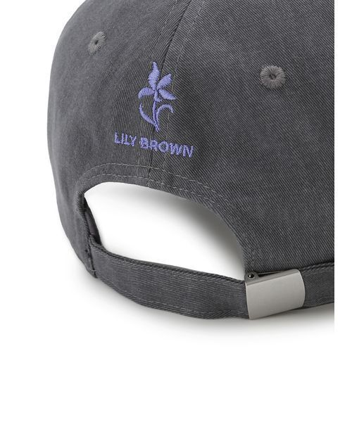 LILY BROWN（リリーブラウン）の「エンブロイダリーキャップ（キャップ・レディース・チャコールグレー/ネイビー/ワインレッド・F）」の9枚目の写真