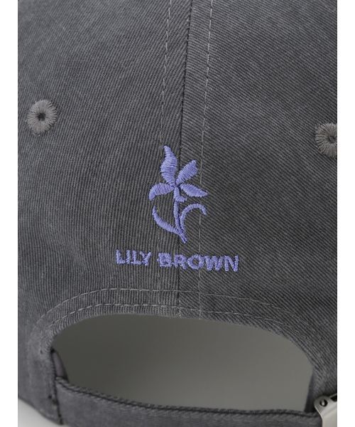 LILY BROWN（リリーブラウン）の「エンブロイダリーキャップ（キャップ・レディース・チャコールグレー/ネイビー/ワインレッド・F）」の10枚目の写真