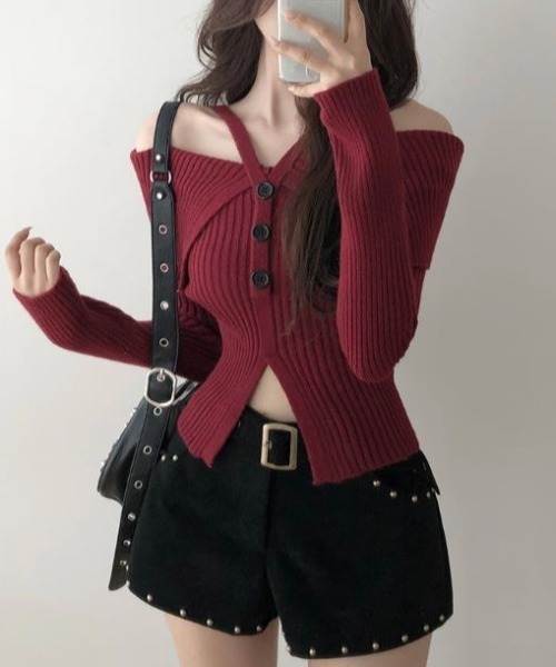 semplice(センプリチェ)の「カットソー【韓国ファッション】(Tシャツ/カットソー・レディース・グレー/ブラック/ホワイト/レッド・F)」の7枚目の写真